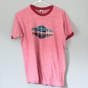Vintage Camaro T Shirt Downerwear Youth XL Red Glitter Single Stitch 70s 80s